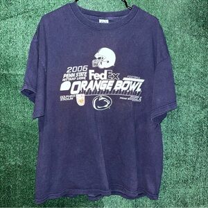 vintage Y2K Penn State Nittany Lions 2006 Orange Bowl Navy Blue Shirt XL NCAA PA